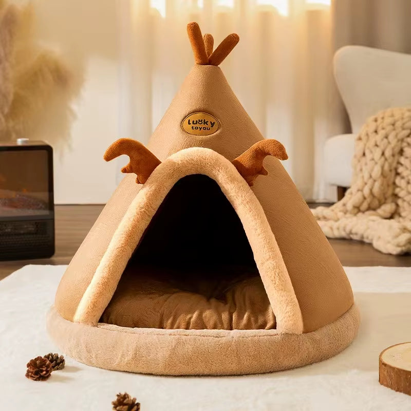 CozyPaws Tent Nest β All-Season Hideaway Bed for Dogs and Cats